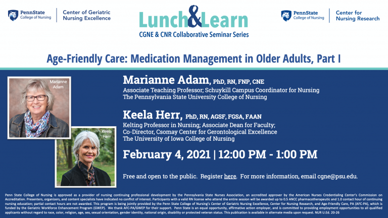 Age-Friendly Care: Medication Management in Older Adults, Part IPenn ...